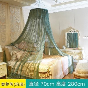 美帮汇公主风圆顶吊帐加密加厚吸顶廷落地蚊帐床幔1.5m1.8m床双人家用