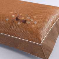 美帮汇夏季凉席枕套成人藤枕芯套单人冰丝枕头套夏天凉爽竹枕席一对拍2