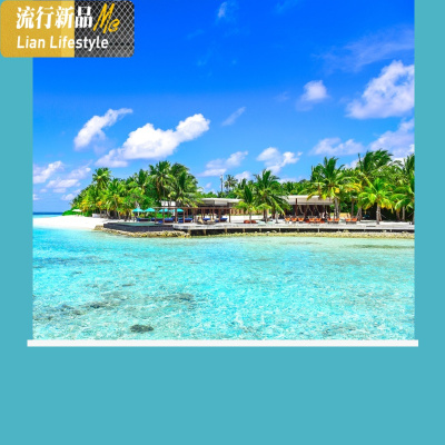 卷拉式卷帘遮阳百叶窗帘升降阳台卫生间办公室厨房遮光防水免打孔 三维工匠