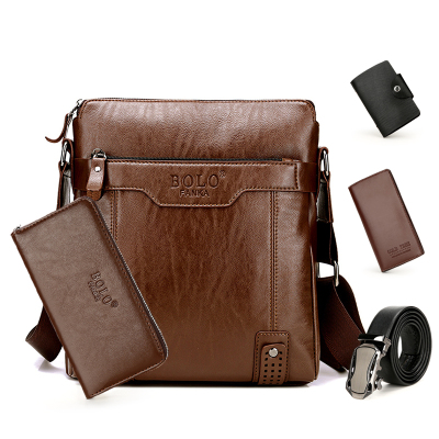 男包单肩包斜挎包商务休闲包包公文皮包潮流背包竖款包男士包