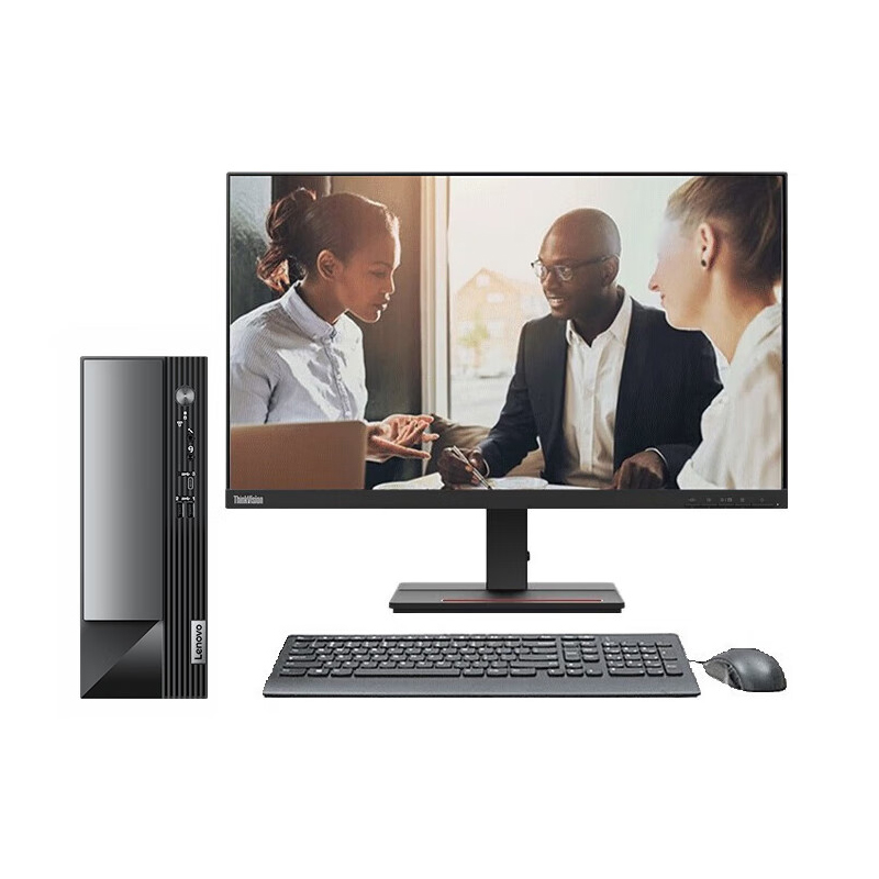 联想(Lenovo)扬天M4000q 个人商务台式机电脑整机 定制(i3-12100 16G 1T SSD wifi6 win11 )配21.5英寸显示器