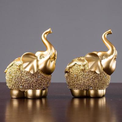 美帮汇欧式大象摆件对象创意工艺客厅家居家酒柜装饰品办公室桌面