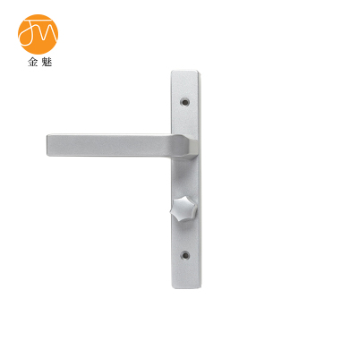 金魅 玻璃门锁 银色125孔配小25锁舌 个