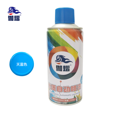 伽熠 自喷漆 天蓝色*400mL 门窗金属防锈家具木器漆自行摩托汽车翻新涂鸦