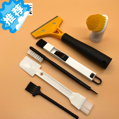 三维工匠创意喷水窗户门窗缝隙门窗窗槽刷槽沟清洁刷工具凹槽门刷缝隙刷子喷头6件套