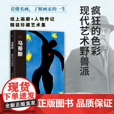 伟大画家:马蒂斯 疯狂的色彩 现代艺术野兽派 纸上画廊+人物传记 精装珍藏艺术集正版书籍小说书 广东人民出版社