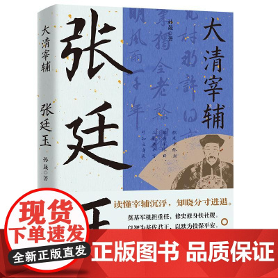大清宰辅:张廷玉 读史衡世·名相篇孙晟著名臣张廷玉中国古代清朝人物名人传记书籍