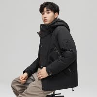男装羽绒服冬季连帽户外山系运动工装羽绒服保暖潮牌男士外套