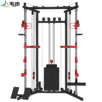 韦步小飞鸟龙门架综合训练器家用室内家庭多功能健身器材卧推深蹲架豪华款+2.2米杠铃杆+120KG杠铃片