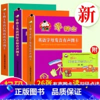 [全4册]羊博士英语发音有声图卡 [正版]羊博士 英语拼读有声图卡 全3套 英语字母发音有声图卡+英语自然拼读有声图卡+