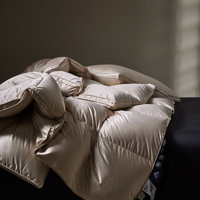 奢品5A羽绒被子高蓬松95白鹅绒高端立体冬被加厚保暖被芯单双人被