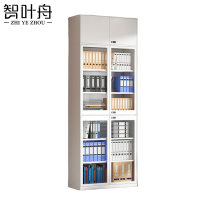 智叶舟钢制文件柜上下玻900*400*2400mm台