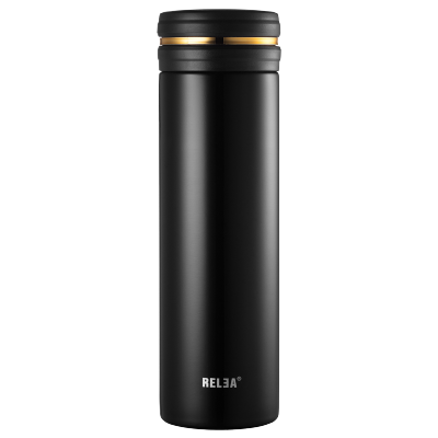 物生物(RELEA)保温杯男女士304不锈钢水杯便携真空商务定制茶杯子大容量500ml