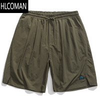 HLCOMAN日系复古户外速干休闲短裤夏季男青年休闲运动潮牌防水五分工装裤
