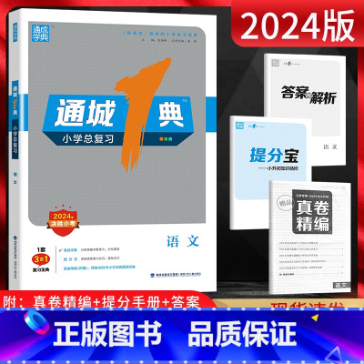 [正版]2024版通城学典 通城1典小学总复习语文 通用版 小学毕业升学考试练习册小升初真题测试卷子江苏小升初真题卷必