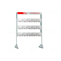 臻远ZY-AQMJ-11安全帽架落地存放头帽架摆放架车间放置架 三层十五位