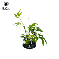 山之只 创意花艺熊猫爱竹 MZ0208 个