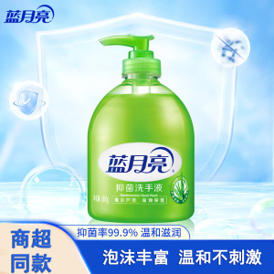 蓝月亮芦荟抑菌洗手液清爽滋润泡沫丰富温和不刺激500g*1瓶