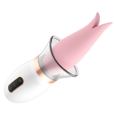 久爱震动棒女用自嗨玩成人情趣性用品夫妻房事电动按摩振动av转珠棒快感玩具舌舔器两用花朵款-加温允吸震动款+磁吸充电