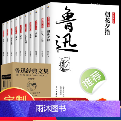 [正版]全10册鲁迅经典文集鲁迅小说杂文集散文狂人日记朝花夕拾呐喊彷徨故事新编阿Q正传中小学课外书阅读现当代文学散文随