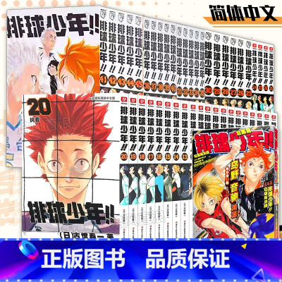 [全系列46册]排球少年45册+垃圾场决战总集篇 [正版] 排球少年1-45漫画书全套 含新书垃圾场决战剧场版 简体中文