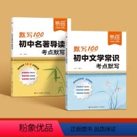 2本套装[文学常识+名著导读]考点默写 初中通用 [正版]初中文学常识考点默写基础知识强化训练思维导图初中七八九年级中考
