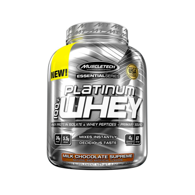 Muscletech肌肉科技白金乳清蛋白粉5磅蛋白质粉男肌肉美国原装进口椰子味2270g