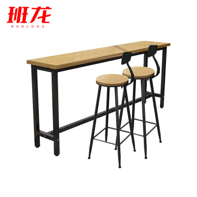 班龙高脚吧台桌1.2m+2椅套