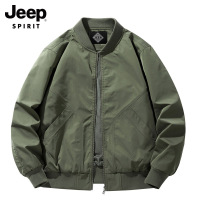 吉普美式飞行夹克外套男士春秋季2025新款高级棒球领休闲男装上衣
