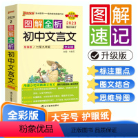 初中文言文 初中通用 [正版]2023版图解速记初中全套10本初中文言文数学英语物理化学生物思想品德历史地理人教版初一初