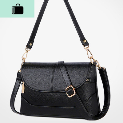 夏季时尚包包女手提包斜跨中年女包妈妈包老人斜挎小包软皮NEW LAKE女斜挎包