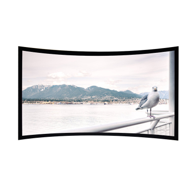 经科JK弧形画框幕布窄边框HB-CW2高分子高增益复合幕84寸4:3