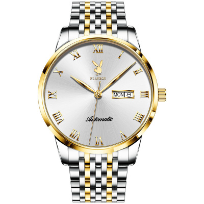 正品花花公子手表男士全自动机械表超薄时尚防水新款式世界十大名牌手表