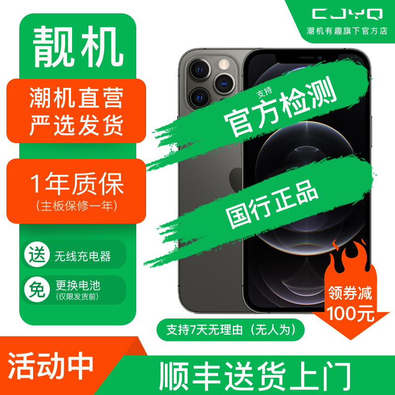 [99新]Apple iPhone 12ProMax石墨黑色256GB 二手苹果12PM 全网通5G 国行正品 手机