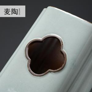 美帮汇新中式简约落地客厅创意插花摆件家居装饰品陶瓷干花花瓶花艺摆设