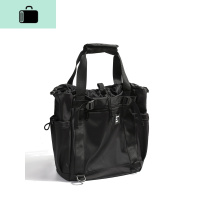 斜挎包男士包包日系挎包女休闲包工装提包韩版潮流旅行包NEW LAKE 黑色