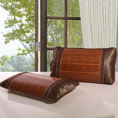 SleepyBear竹丝凉席枕套竹子枕套枕片夏季枕头套48*74学生单人枕头席一只