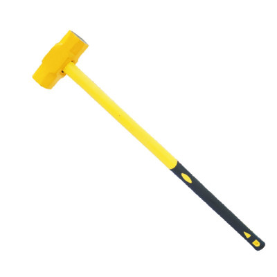 欧克(Ouke)包塑柄八角锤 木工铁锤 铁榔头 方头建筑榔 头铁锤子 8LB大锤 8磅长柄把(8磅长柄OK-7962)