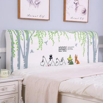 家柏饰(CORATED)欧式全包床头罩套床头套罩弹力布软包床靠背罩防尘保护套1.51.8米 郊游伙伴 2米