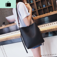 ins水桶包女2020新款韩版单肩包大容量宽肩带斜跨托特包简约百搭NEW LAKE女士单肩包