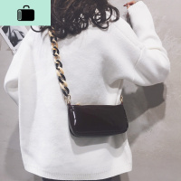 漆皮小包包女包新款2020亮面手提小方包质感百搭洋气单肩斜挎包潮NEW LAKE女斜挎包