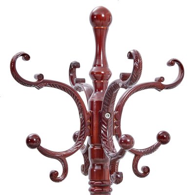 挂衣架衣服架子欧式实木衣帽架 衣帽架落地衣架