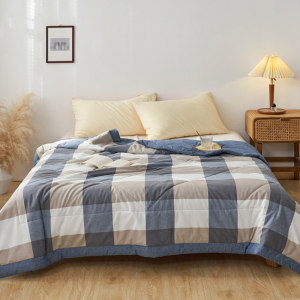 弗切尔珀榕 日式蓝大格系列色织夏被(条)