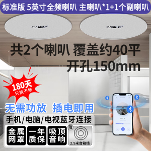 先科(SAST)G3 无线蓝牙吸顶音响 吊顶天花板公共广播喇叭音箱一拖一