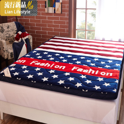 加厚床垫床褥软垫双人1.5m1.8米床家用学生宿舍海绵床垫地铺睡垫 三维工匠
