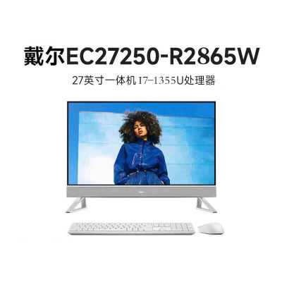 戴尔(DELL)EC27250-R2865W 27英寸家用商用办公台式电脑一体机 I7-1355U 16G内存 1TB固态 高清屏 白色