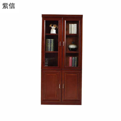 紫信 文件柜实木皮柜落地柜二门柜 2000*800*400mm 个