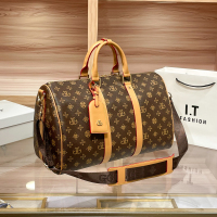 欧美女士包包女2026新款时尚老花手提包女大容量旅行包单肩斜挎包托特包购物袋