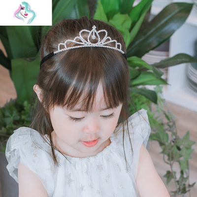儿童皇冠头饰公主女童发箍宝宝王冠水晶发卡女孩生日礼服摄影配饰你那么美皇冠3#发夹