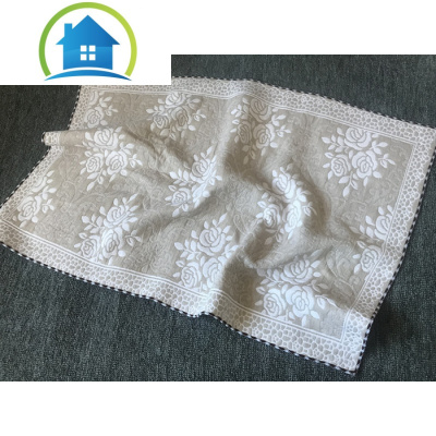 三维工匠内销雅致无捻纱布提花枕巾50*75厘米柔软舒适